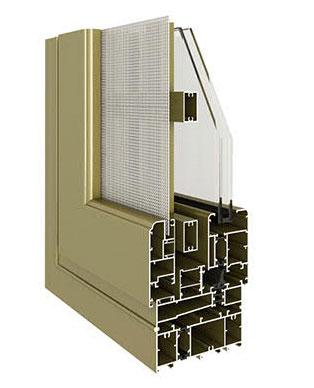 108H係列隔熱窗紗一體（tǐ）窗(內開內倒)