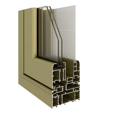 120C係列隔熱窗紗一體窗(內外（wài）平框、隱排水)